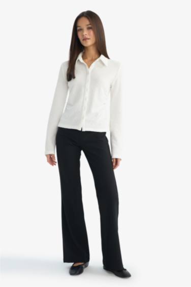 Flare Fit Regular Waist Trousers