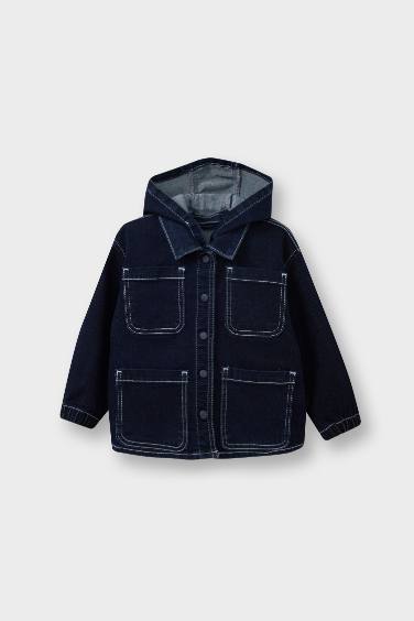 Baby Boy Hooded Denim Jacket