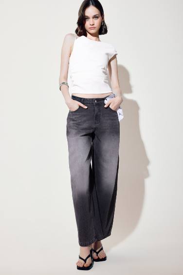 Asymmetrical One Shoulder Crepe Blouse