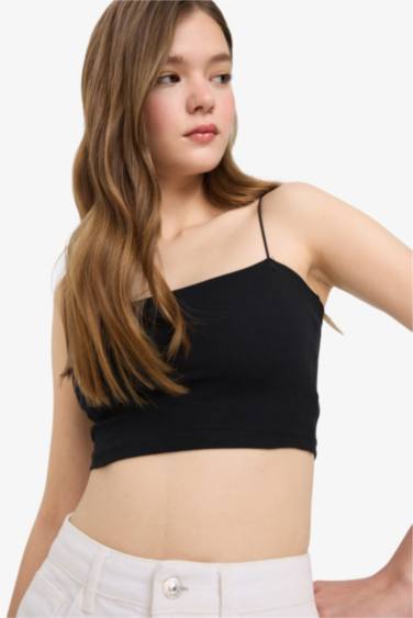 Coool Fitted Crop Fitilli Kaşkorse Askılı 2'li Atlet