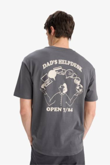 Boxy Fit Crew Neck Short Sleeve T-Shirt