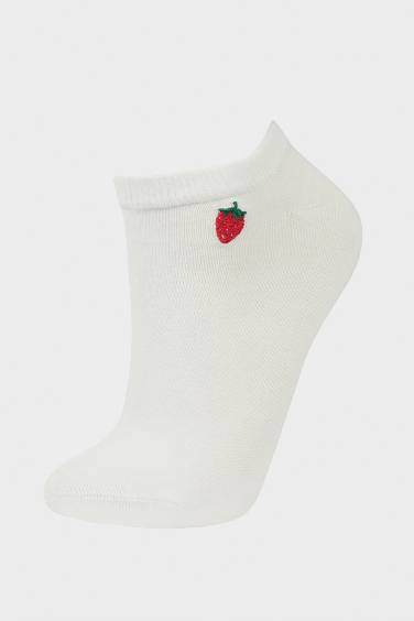 Kadın 2'li Pamuklu Patik Çorap