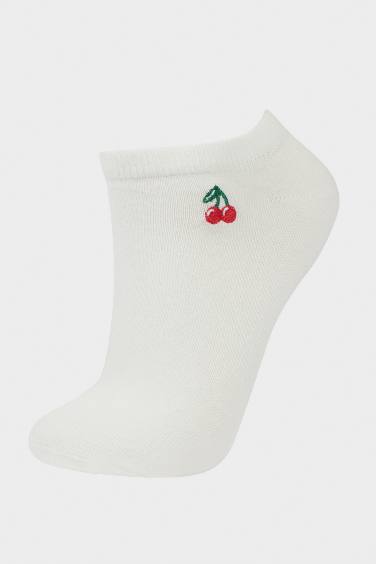 Kadın 2'li Pamuklu Patik Çorap