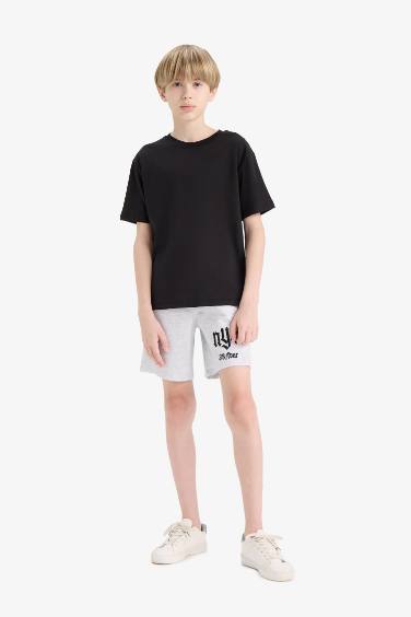 Boy New Regular Fit Sweatshirt Fabric Shorts