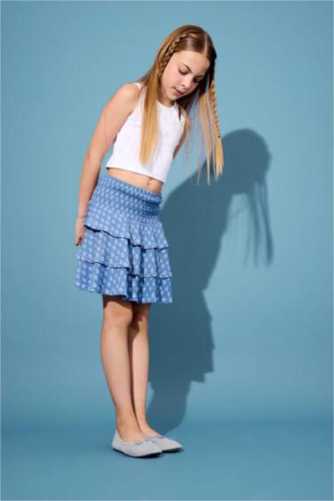 Girl Regular Fit Knitted Skirt