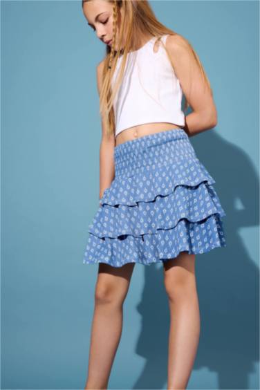 Girl Regular Fit Knitted Skirt