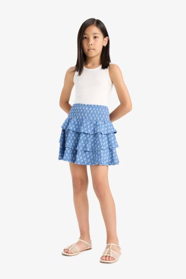 Girl Regular Fit Knitted Skirt