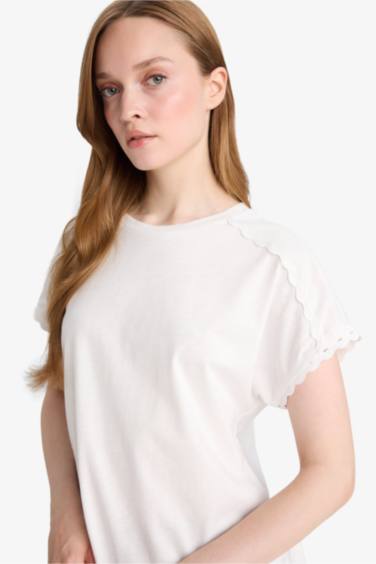 تيشيرت نص ردن قطن قصة عادية