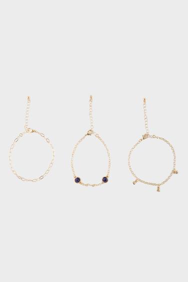 Kadın 3'lü Gold Bileklik