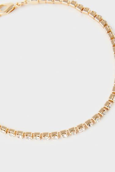 Woman 3 Piece Golden Bracelets