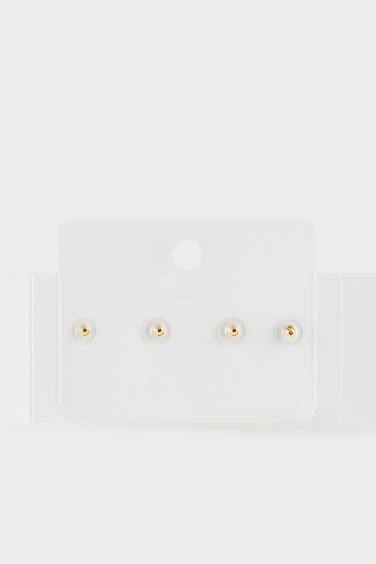 Lot de 2 Boucles d’oreilles dorées avec pierres bleues pour femme