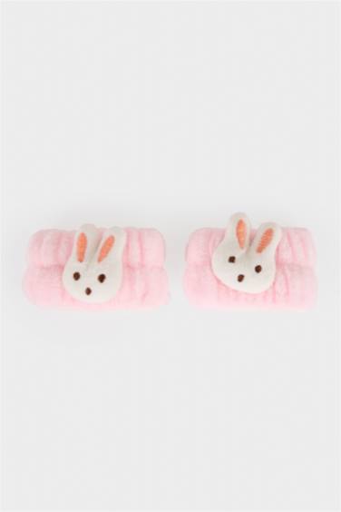 Kit soin visage Bandeau cheveux et Bracelets absorbants pour femme - 2 pièces