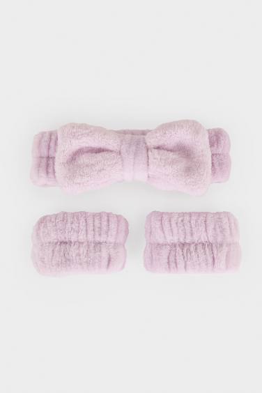 Woman Facial care 2 Piece Kit Hair Headband Absorbent Wristbands