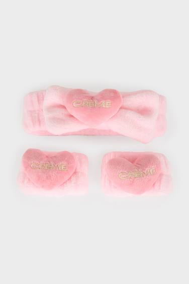Woman Facial care 2 Piece Kit Hair Headband Absorbent Wristbands