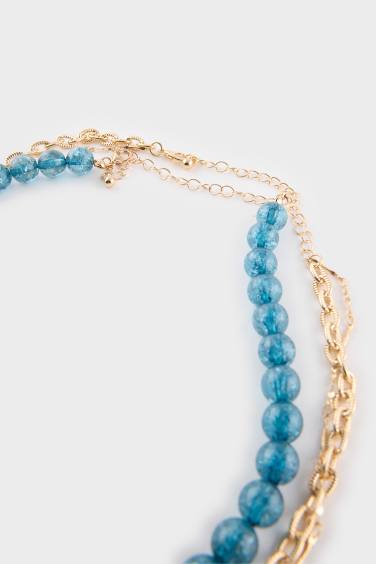 Женский комплект из 2-х золотых колье