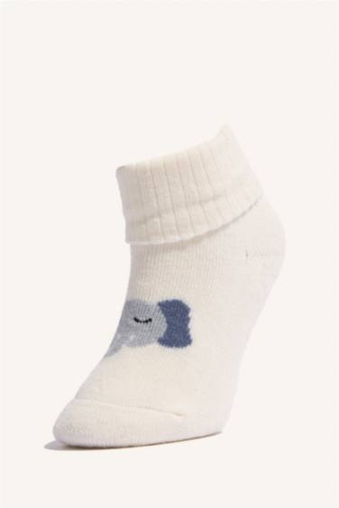 Erkek Bebek Kaydırmaz Taban 3'lü Pamuklu Uzun Çorap