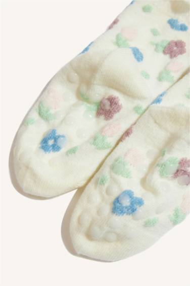 Kız Bebek Kaydırmaz Taban 5'li Pamuklu Uzun Çorap