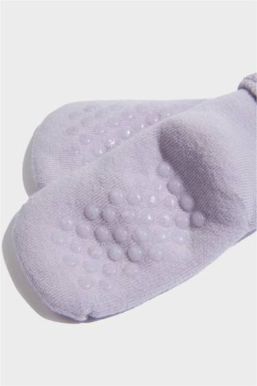 شرابات تيري بناتي قطن سادة - 3 قطع