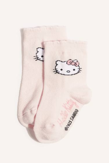 Baby Girl Hello Kitty Non-Slip Sock 3 Piece Cotton Long Socks