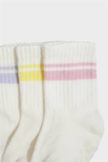 Baby Girl 3 Piece Cotton Long Socks