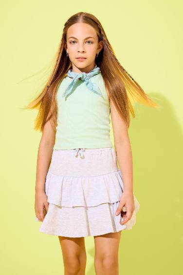 Girl Regular Fit Knitted Skirt