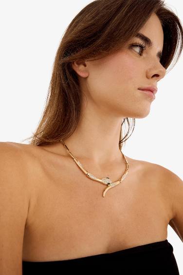 عقد ذهبي نسائي نقش أفعى