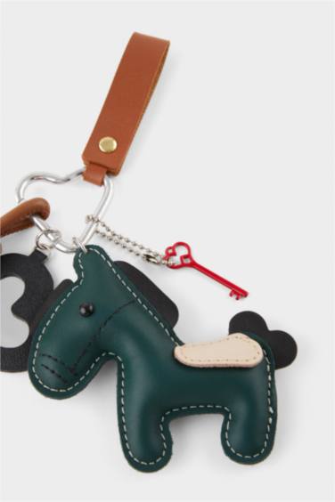 Kadın Yeşil At Charm Anahtarlık