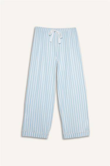 Regular Fit Çizgili Uzun Pijama Altı