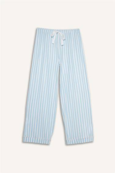 بنطلون بجامة رياضي مخطط قصة عادية