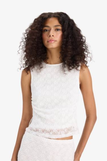 Әйелдерге слим пішімі дөңгелек жаға Ішкөйлек