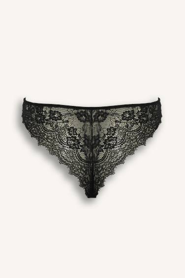 Bağcıklı Dantelli Brazilian Külot-Fall in Love