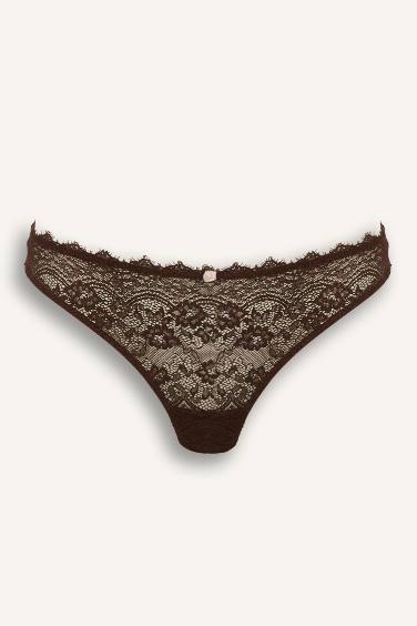 Fall in Love Lace Up Brazilian Panty