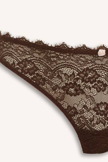 Fall in Love Lace Up Brazilian Panty