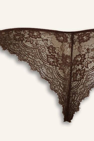 Fall in Love Lace Up Brazilian Panty