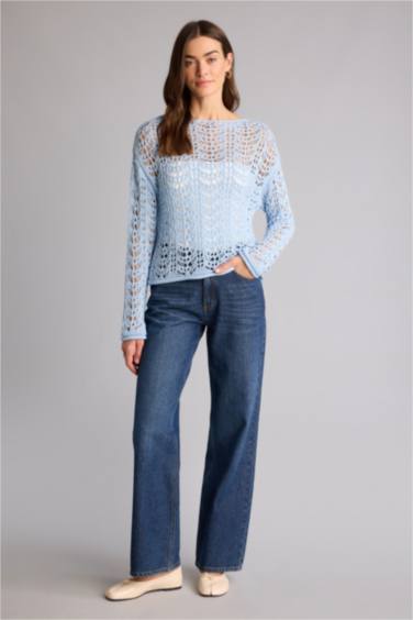 Regular Fıt Triko Kazak - Görsel 2