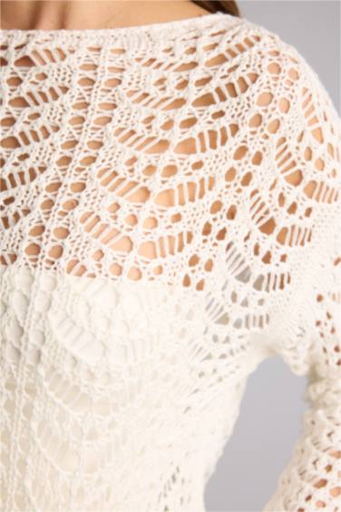 Regular Fıt Triko Kazak - Görsel 4