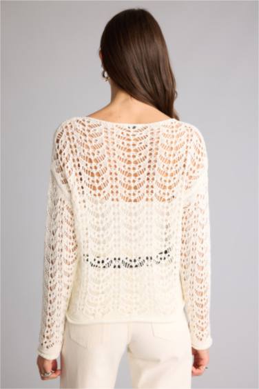 Regular Fıt Triko Kazak - Görsel 5