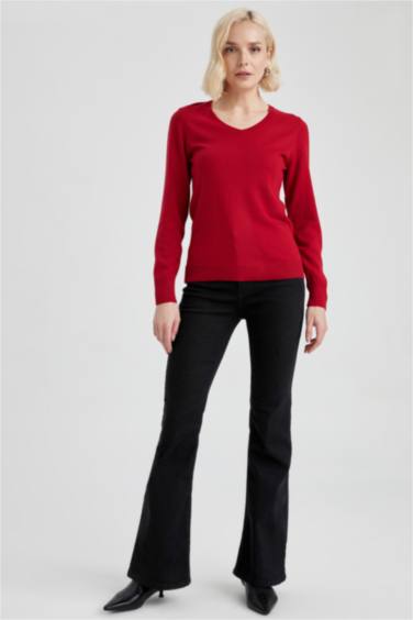 Pull-Over Coupe Régulière Col En V