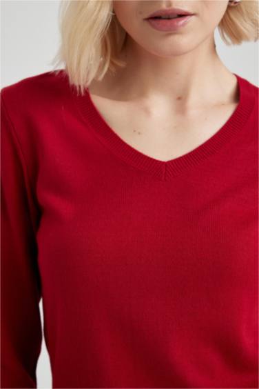 Pull-Over Coupe Régulière Col En V