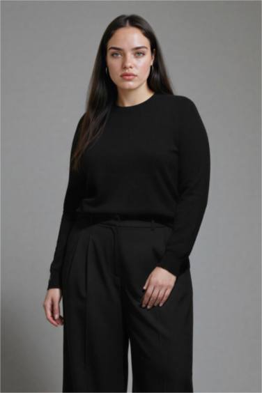 Regular Fit Bisiklet Yaka Triko Kazak