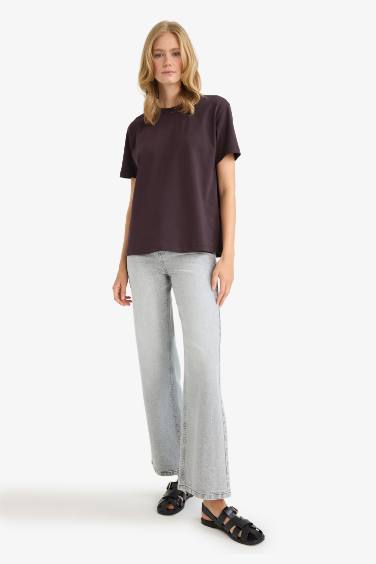 Regular Fit Crew Neck Basic Premium T-Shirt