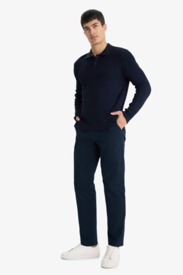 Пуловер поло стандартного кроя