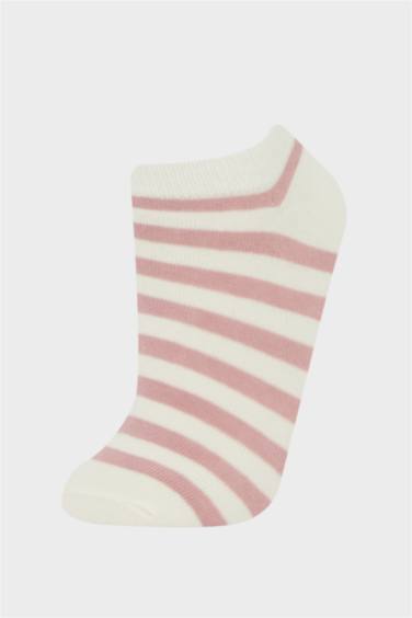Girl Striped 5 Piece Cotton Short Sockss