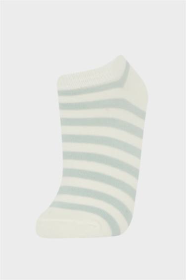 Girl Striped 5 Piece Cotton Short Sockss