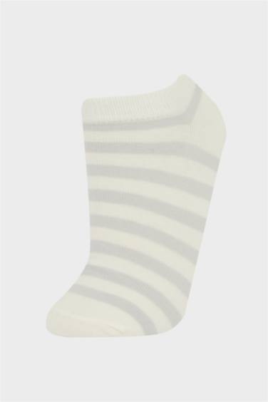 Girl Striped 5 Piece Cotton Short Sockss