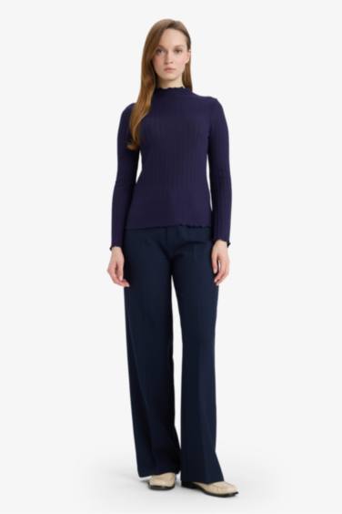 بلوز تريكو ردن طويل مضلع هاينك سليم فيت