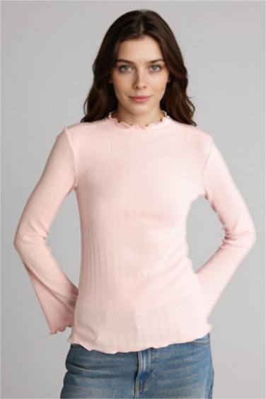 Slım Fıt Uzun Kollu Tunik - Görsel 4