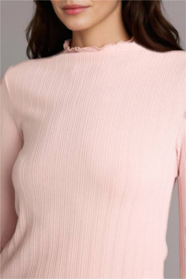 Slım Fıt Uzun Kollu Tunik - Görsel 5