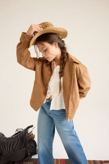 Girl Crew Neck Puffer Jacket