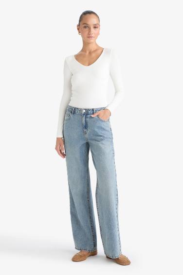 تيشيرت كم طويل بيزك سادة سليم فيت